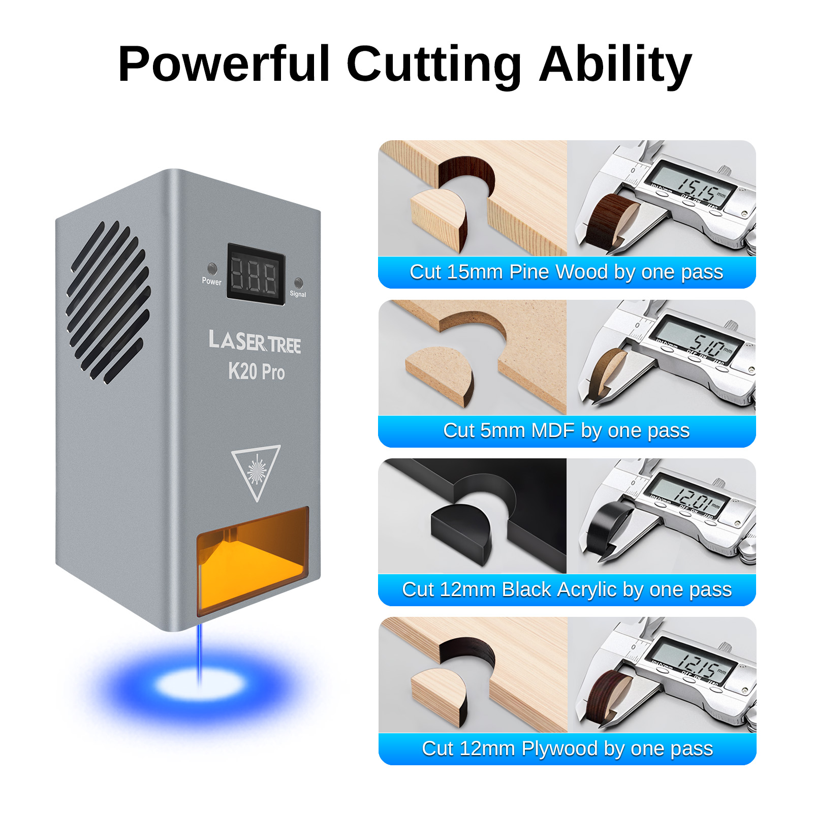レーザーツリー 10 ワット 20 ワット 30 ワット 4 - Industrial Laser Engraver のレビューと価格
