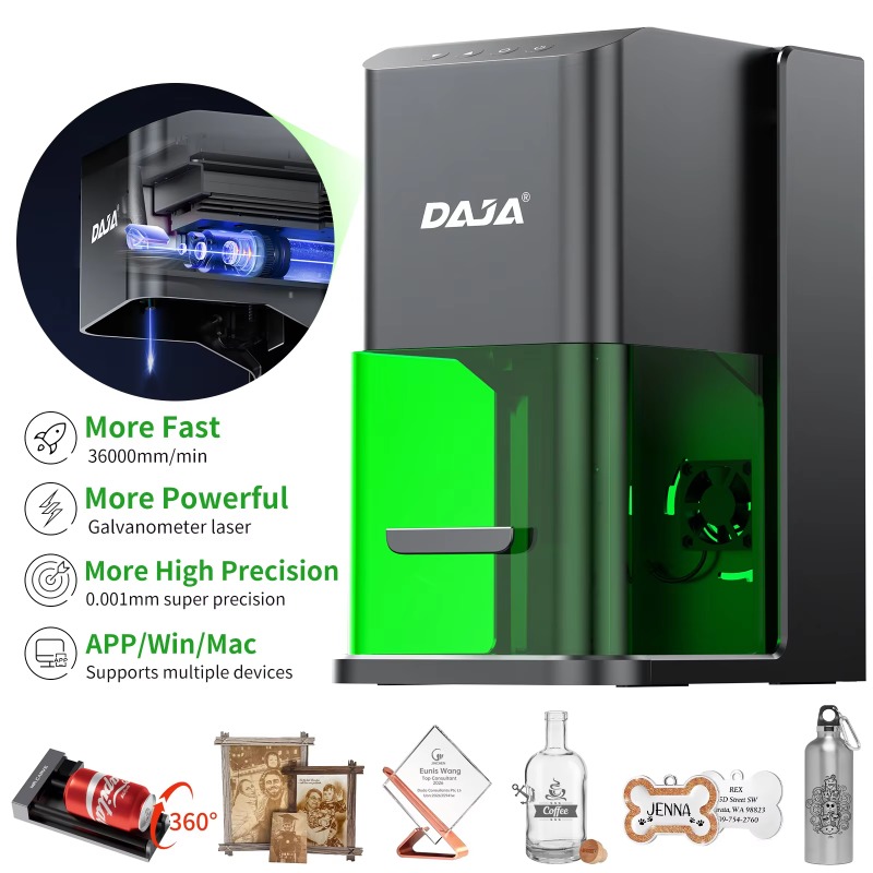 DAJA MR CARVE C1：木、革、ガラスなどに使用で - Laser Marking Machine のレビューと価格