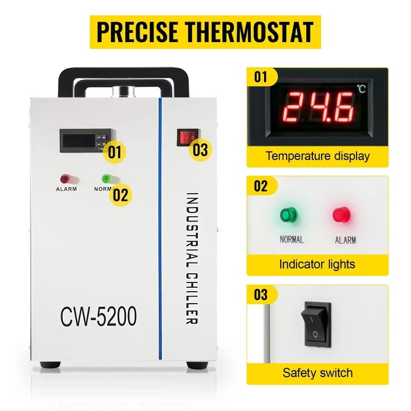 【産業用】SIHAO産業用水冷式チラー、CW-3000/CW - Laser Industrial Chiller のレビューと価格