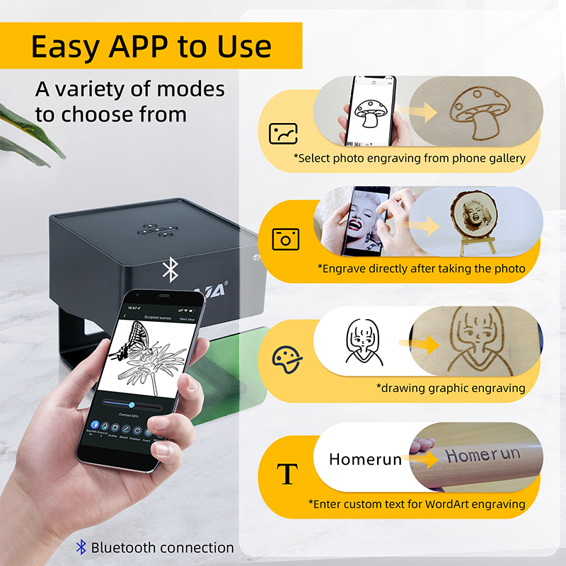 DAJA DJ6 ミニポータブルレーザー彫刻 Diy Blu - Laser Marking Machine のレビューと価格