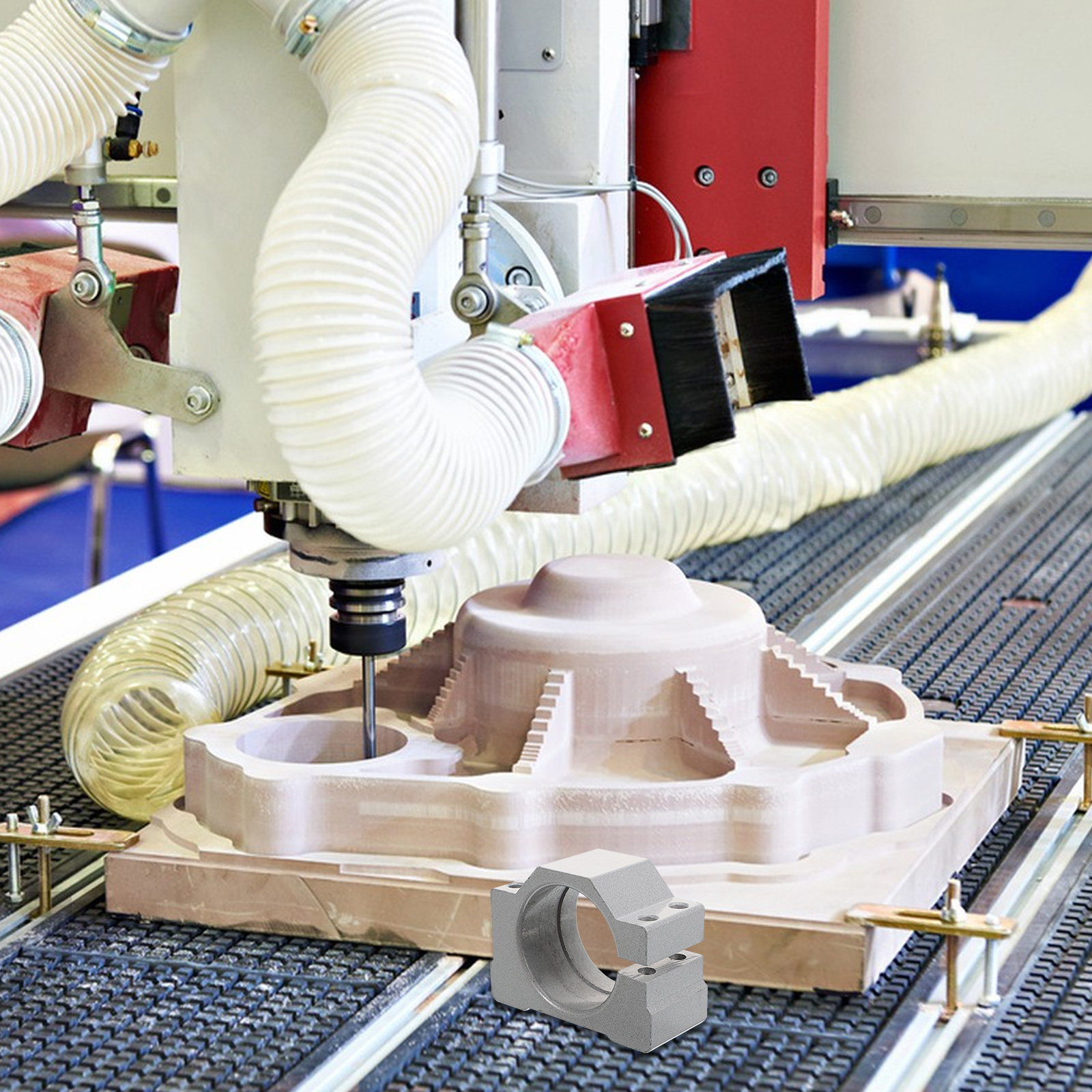 安定したCNCスピンドルモーター用クランプブラケット。耐久性 - Cnc Spindle Motor のレビューと価格