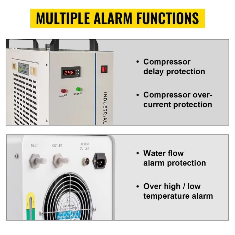 CW3000 CO2レーザー冷却装置。切断・彫刻機器用産業用 - Laser Industrial Chiller のレビューと価格