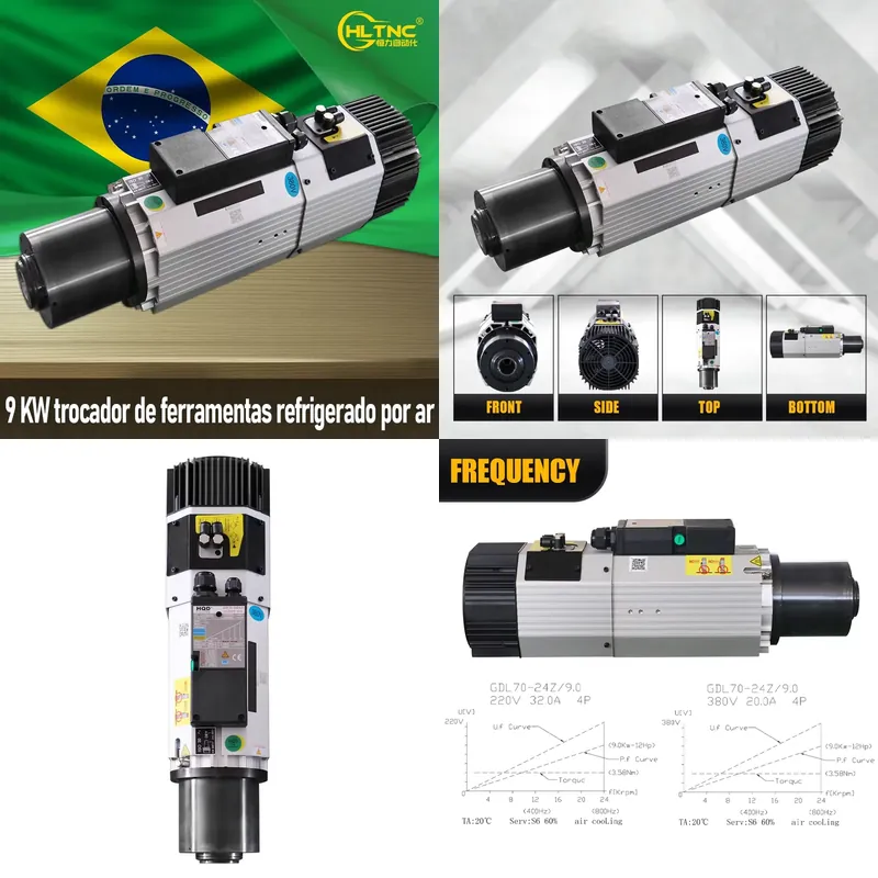 AP01 9KW ISO30空冷式ATCスピンドルモーター  - Cnc Spindle Motor のレビューと価格